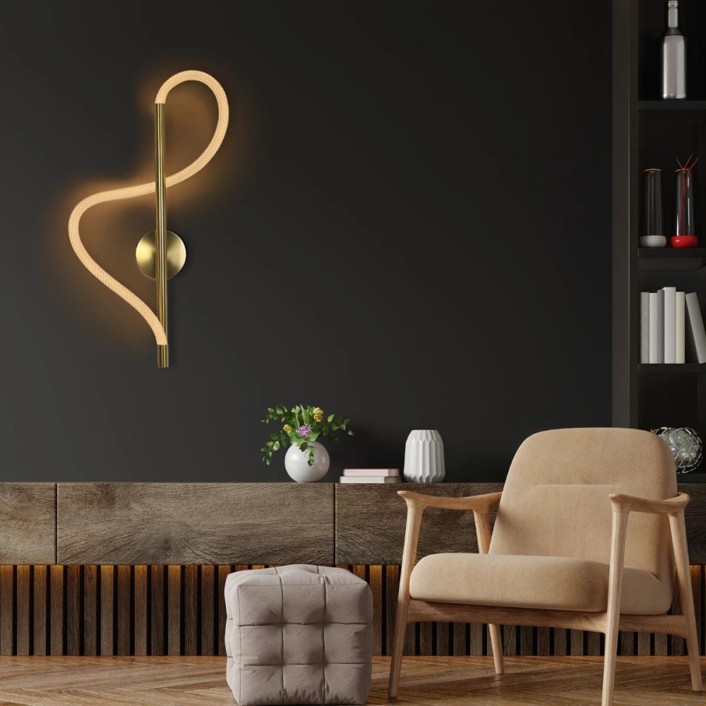 kelvo® GLOW KLV-101-0168 Φωτιστικό Τοίχου - Απλίκα LED 24W 2400lm 360° AC 220-240V IP20 Ρυθμιζόμενο Λευκό CCT με On-Off 2700K-4500K-6000K - Lumileds SMD Chip - Χρυσό Πλατίνα - Μ30 x Π15 x Υ70cm - 3 Χρόνια Εγγύηση